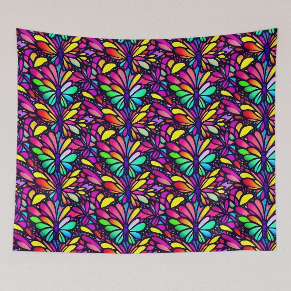 Item preview, Towering Neon Butterflies designed and sold by aurahealing.