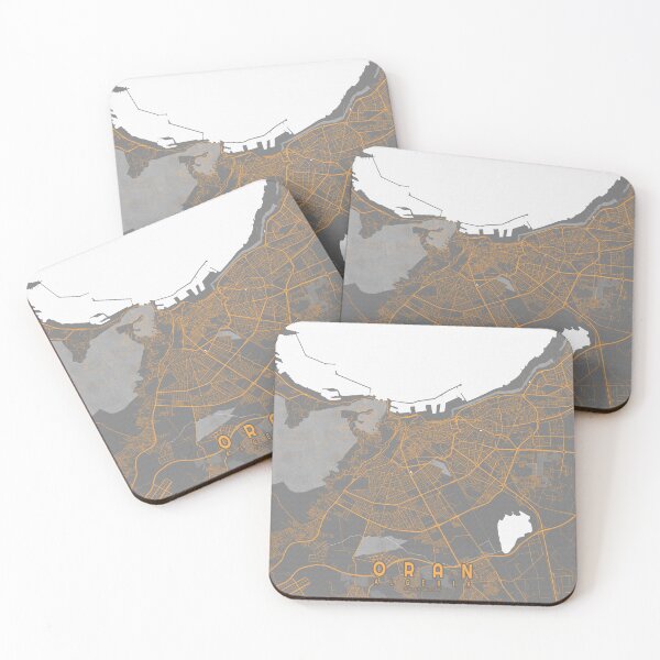 Item preview, Oran City Map of Algeria - Bauhaus designed and sold by deMAP.