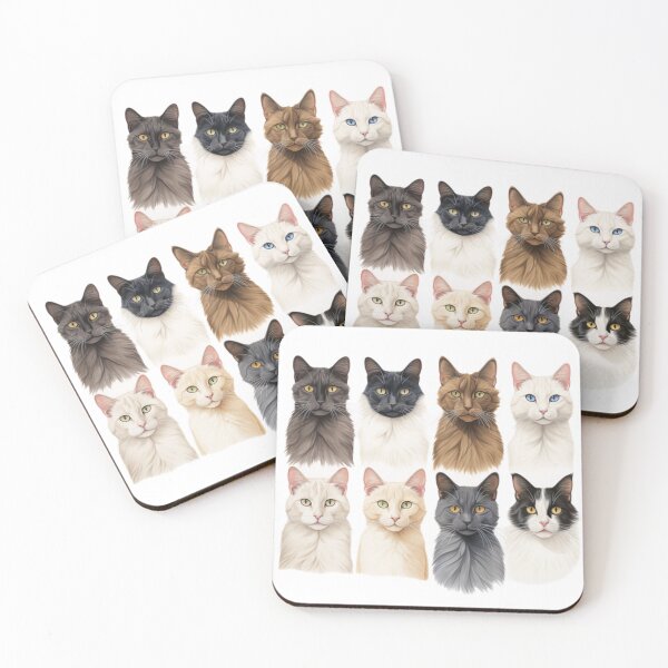 Item preview, Curious Cat Clowder designed and sold by holistech.