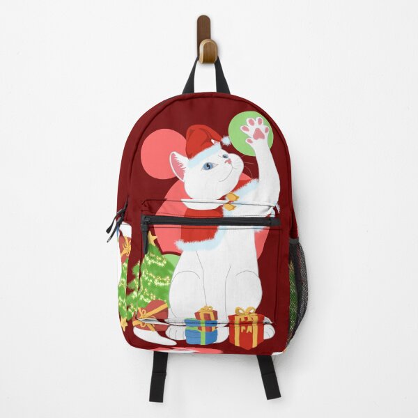 Item preview, CHRISTMAS WHITE CAT designed and sold by ulricateodoro.