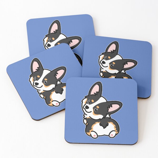 Item preview, Kawaii Black Tricolor Corgi designed and sold by ouchmypancreas.