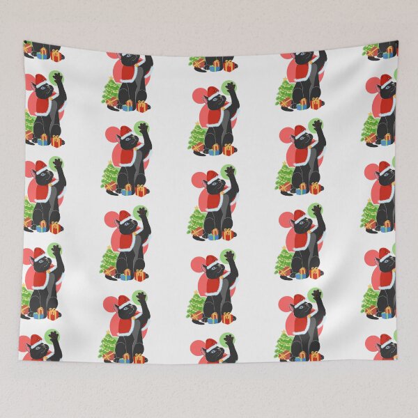 Item preview, CHRISTMAS BLACK CAT designed and sold by ulricateodoro.