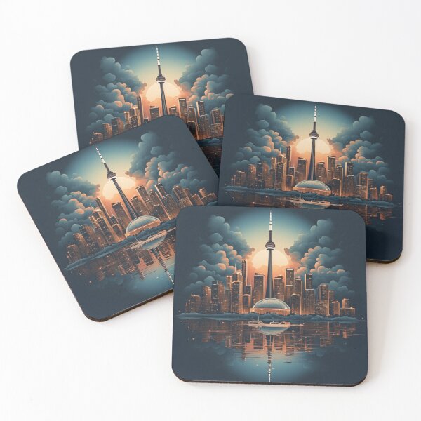 Item preview, Toronto Skyline Illustration designed and sold by sahjindesigns.