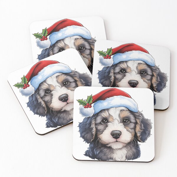 Item preview, Christmas Cavoodle Cavapoo - Blue Merle designed and sold by wotsthis.