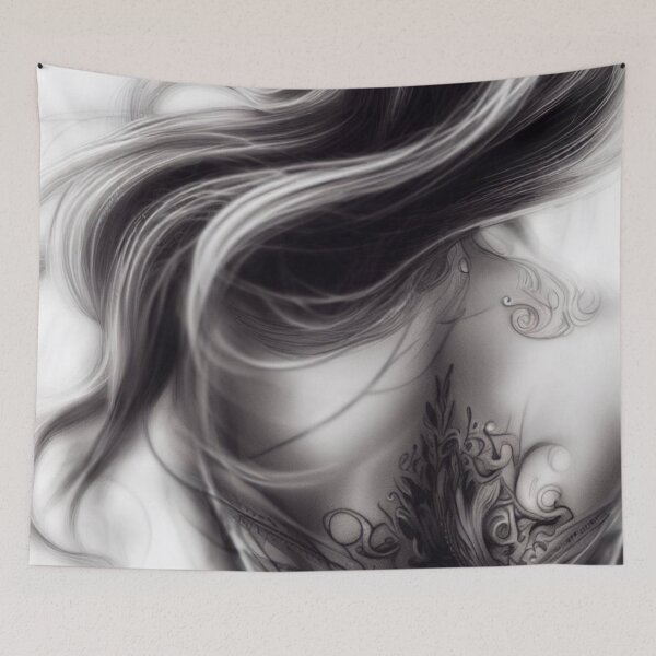 Item preview, Divine Feminine Minimalist Tattoo Art designed and sold by FrequencyV.