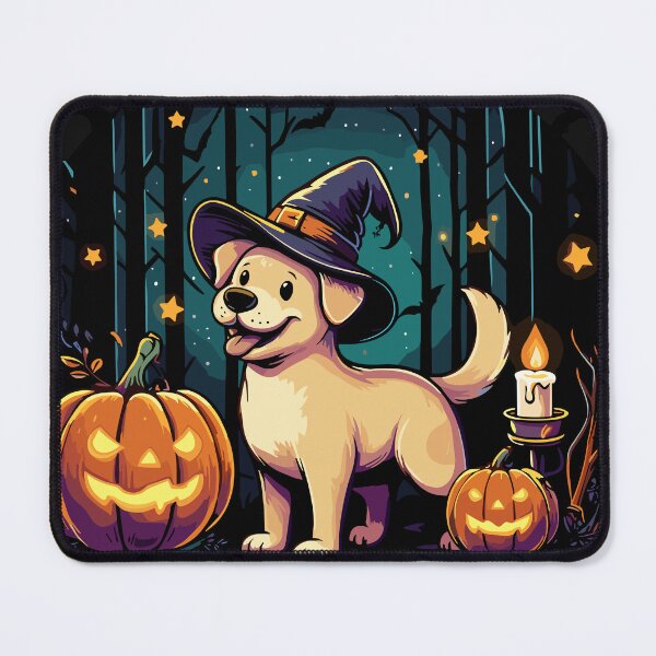Item preview, “The Awakening of the Witches”, cute dog with a witch hat. designed and sold by yensyriv.