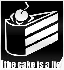 der Kuchen ist eine Lüge Poster