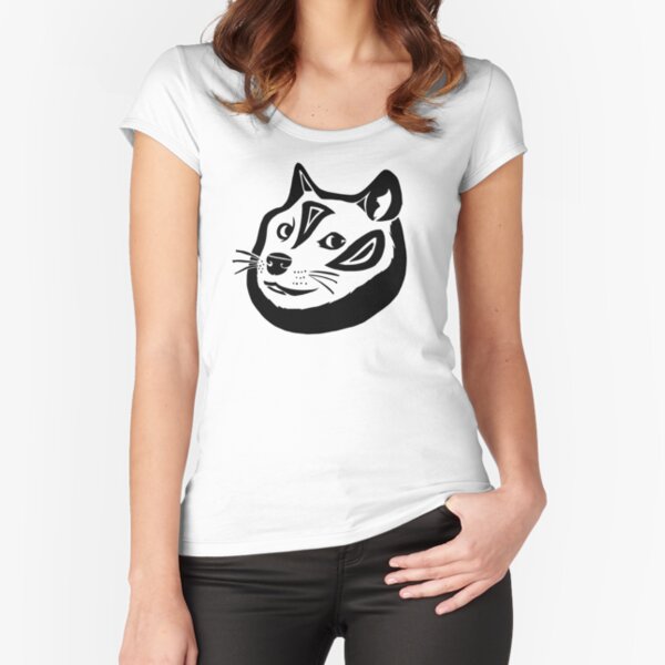 Tribalish Doge Fitted Scoop T-Shirt