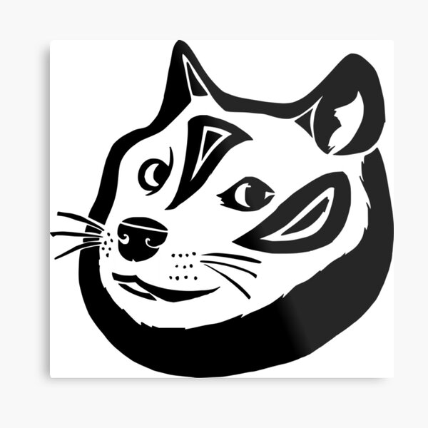 Tribalish Doge Metal Print