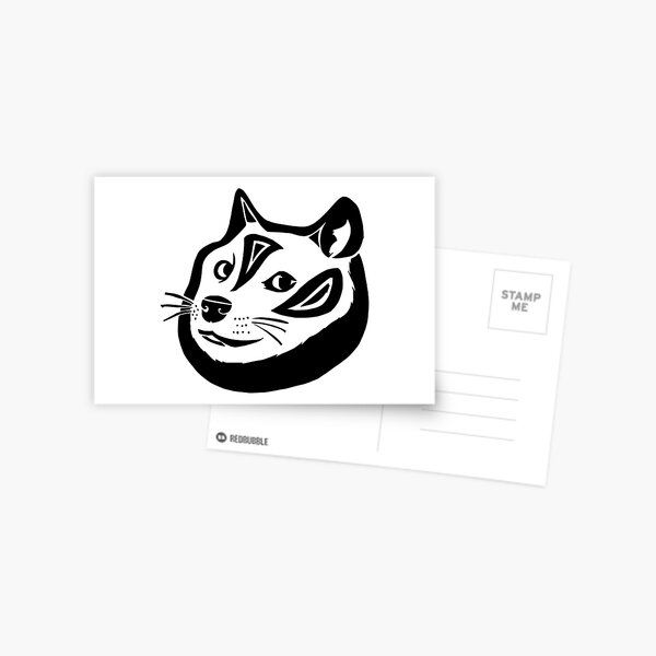 Tribalish Doge Postcard