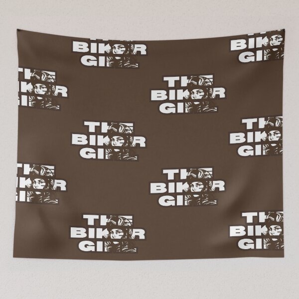 Item preview, THE BIKER GIRL. Girl motorcyclist. designed and sold by VieBelieve.