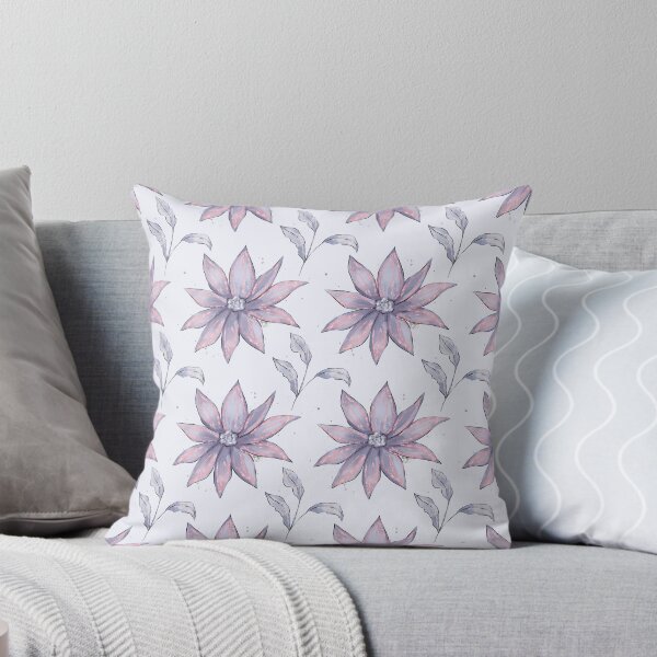 Item preview, Mauve and blue POINSETTIA CHRISTMAS FLOWER designed and sold by LVPRINTS.