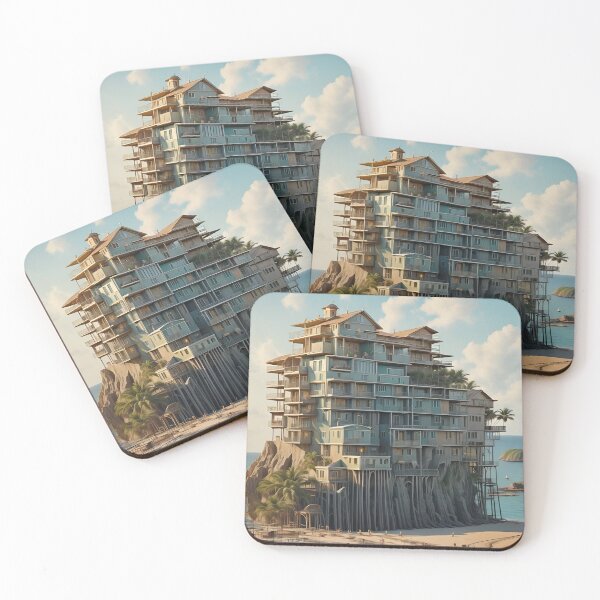 Item preview, Colorful Flock of Birds Flying Over a Sandy Beach  designed and sold by Best-Art-32.