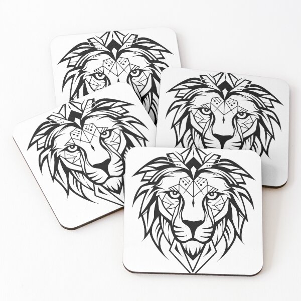 Item preview, Geometric Lion Head designed and sold by hermeneutic.