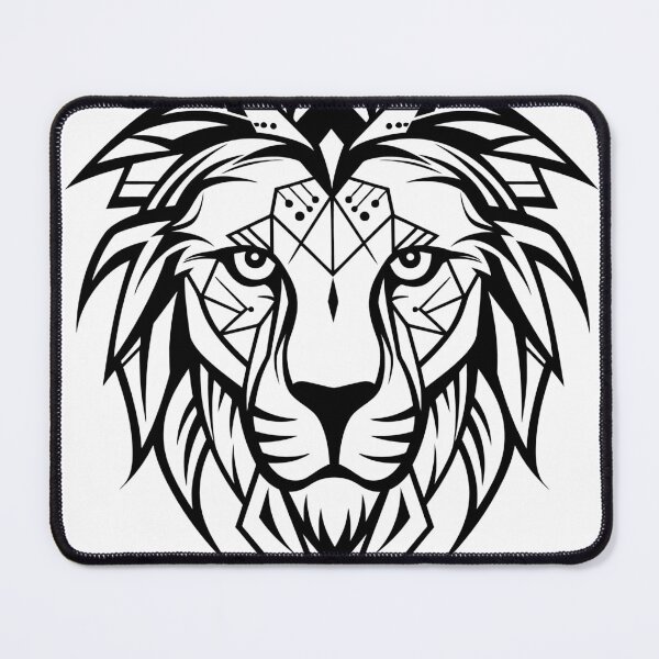 Item preview, Geometric Lion Head designed and sold by hermeneutic.