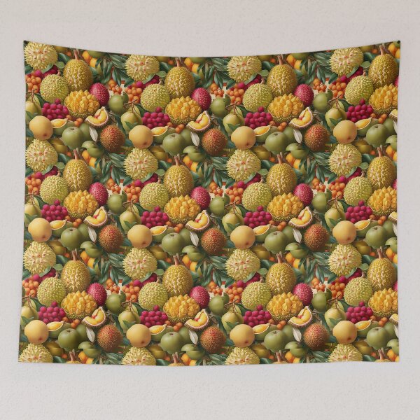 Item preview, Durian, Mangosteen, Rambutan, and Longan: The Delectable Fruits of Thailand designed and sold by Best-Art-32.