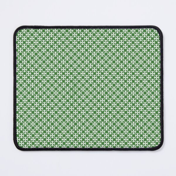 Item preview, Christmas Green Background with White Tiny Snowflakes designed and sold by zanydoodles.