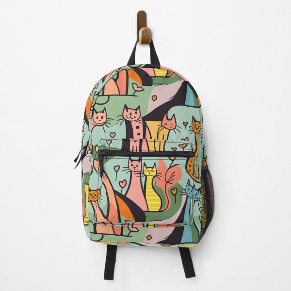 Item preview, Cat Pattern Backpack designed and sold by SUKREEP.