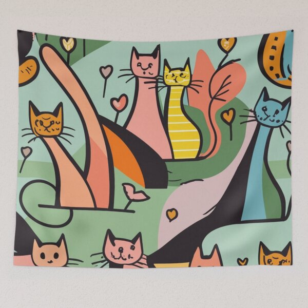 Item preview, Cat Pattern Backpack designed and sold by SUKREEP.