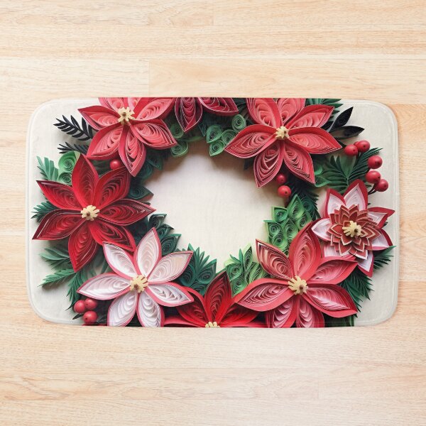 Artikelvorschau, Weihnachtskranz aus Papierquilling entworfen und verkauft von dcrc.