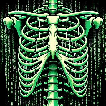 Artwork thumbnail, Matrix Skeleton Ribs by Promptified