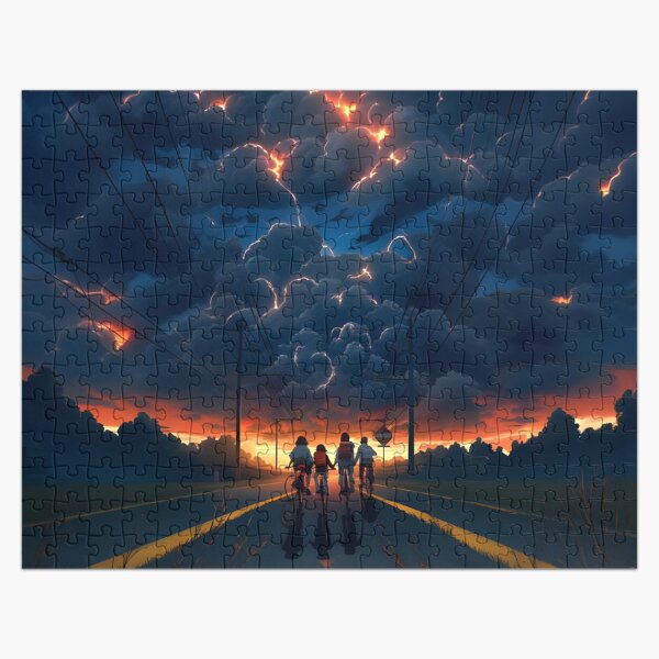 Item preview, Stranger Things Dustin, Mike, Will, and Lucas Classic Moment designed and sold by Trendjoy.