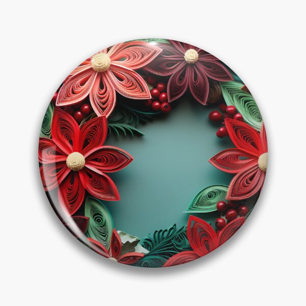 Artikelvorschau, Weihnachtskranz aus Papierquilling entworfen und verkauft von dcrc.