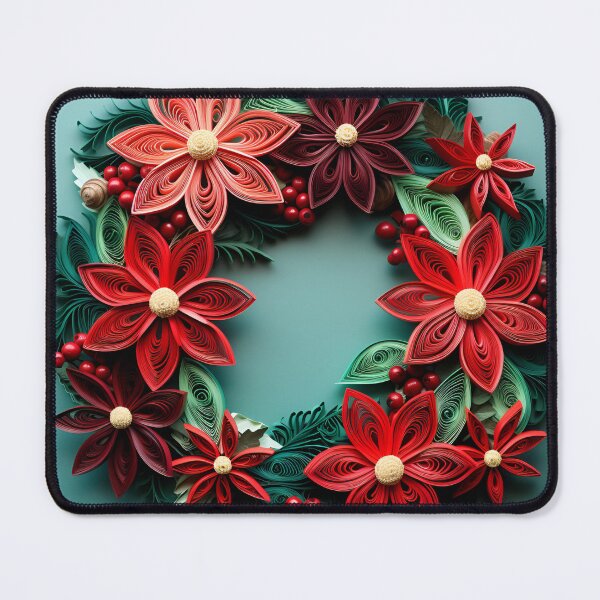 Item preview, Paper quilling Christmas holiday wreath designed and sold by dcrc.