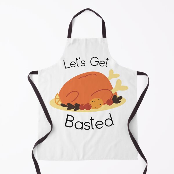 Item preview, Lets Get Basted Cooked Turkey Dinner Drinking Wine designed and sold by CalmYourTees.