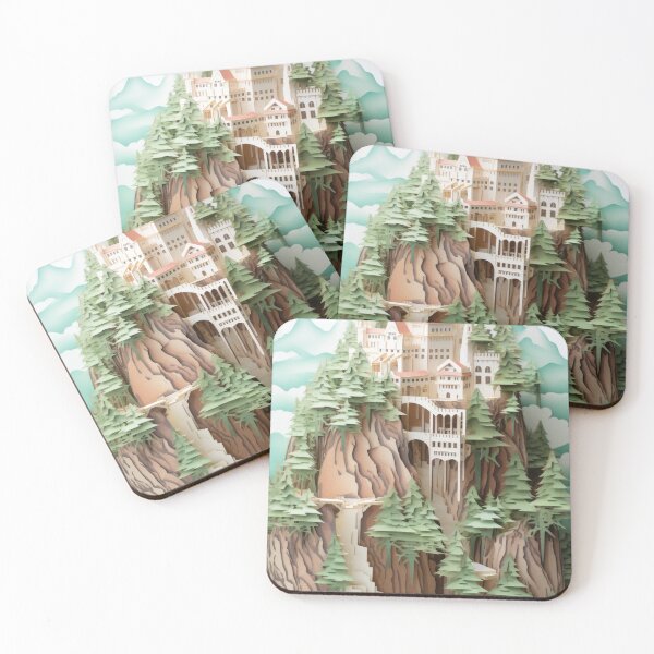 Item preview, Medieval Castle in Paper Cut Style designed and sold by hermeneutic.