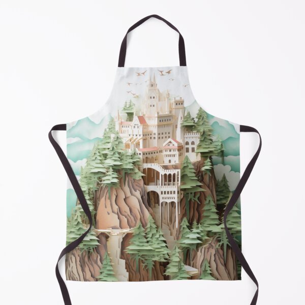 Item preview, Medieval Castle in Paper Cut Style designed and sold by hermeneutic.