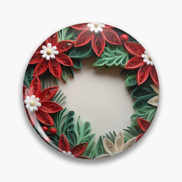 Artikelvorschau, Weihnachtskranz aus Papierquilling entworfen und verkauft von dcrc.
