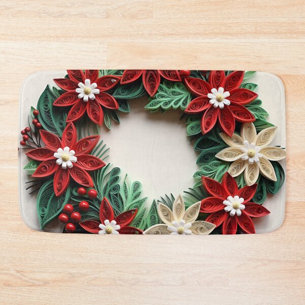 Artikelvorschau, Weihnachtskranz aus Papierquilling entworfen und verkauft von dcrc.