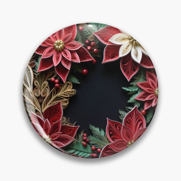 Artikelvorschau, Papier-Quilling-Weihnachtsfeiertagskranz entworfen und verkauft von dcrc.