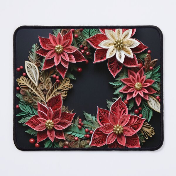 Item preview, paper quilling christmas holiday wreath designed and sold by dcrc.