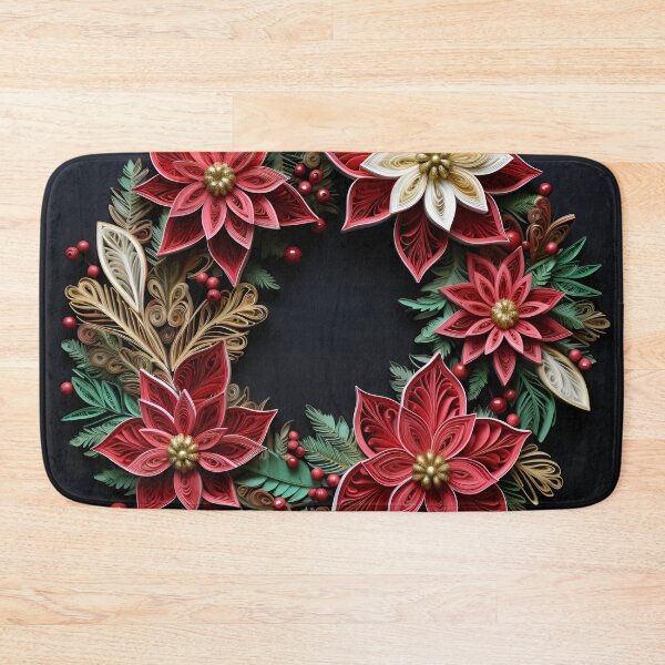 Artikelvorschau, Papier-Quilling-Weihnachtsfeiertagskranz entworfen und verkauft von dcrc.