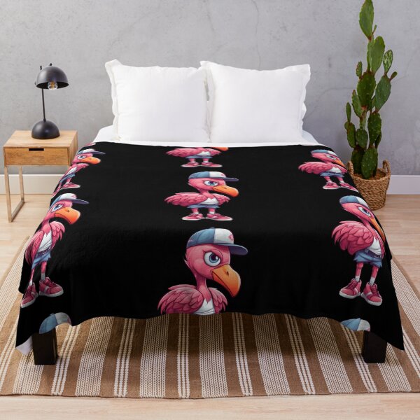 Item preview, Cool Flamingo Wearing a Baseball Cap (Black) designed and sold by vasetti-press.
