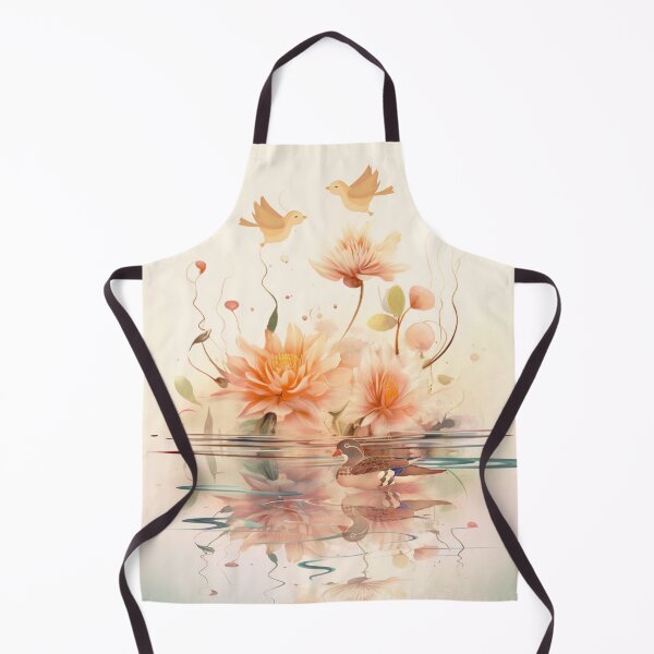 Item preview, Enchanting Flower Water Reflection with Adorable Little Animals - Nature Art designed and sold by Thanatphak Tansakul.