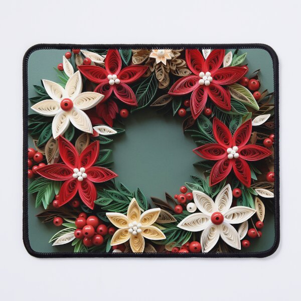Item preview, paper quilling christmas holiday wreath designed and sold by dcrc.