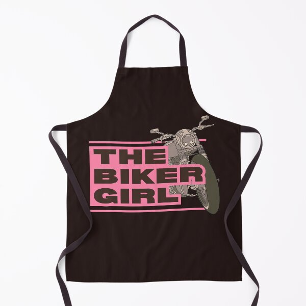Item preview, Retro style THE BIKER GIRL. Pink Motorcyclist. designed and sold by VieBelieve.