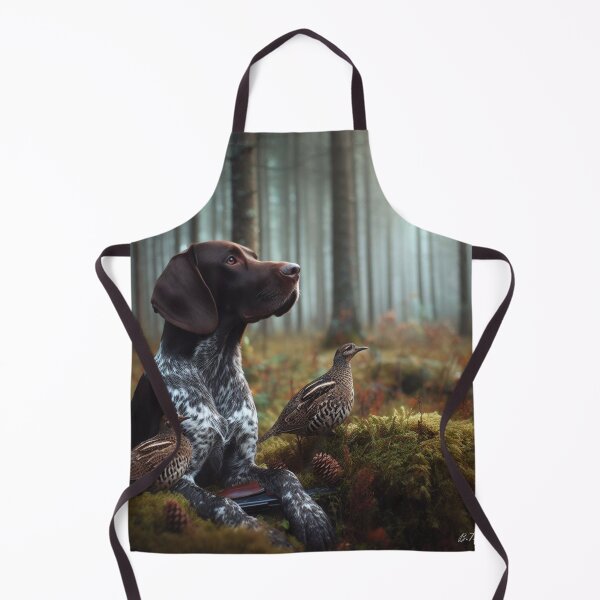 Item preview, German Shorthaired Pointer hunting , Forest designed and sold by TammyHunterArt.