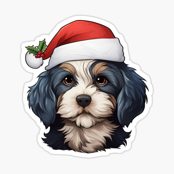 Item preview, Christmas Cavapoo Cavoodle - Blue Merle, Phantom designed and sold by wotsthis.