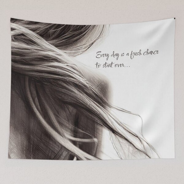 Item preview, Feminine Beauty Every Day is a Fresh Chance to Start Over designed and sold by FrequencyV.