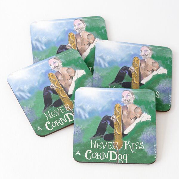 Item preview, Ryan Coomer "Never Kiss a Corndog" designed and sold by ZydecoChaCha.