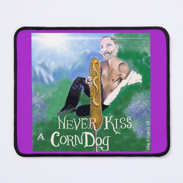 Item preview, Ryan Coomer "Never Kiss a Corndog" designed and sold by ZydecoChaCha.