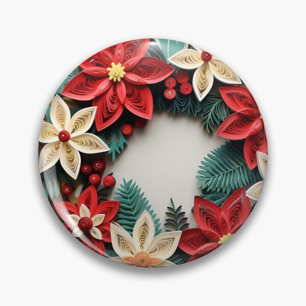 Artikelvorschau, Papier-Quilling-Weihnachtsfeiertagskranz entworfen und verkauft von dcrc.