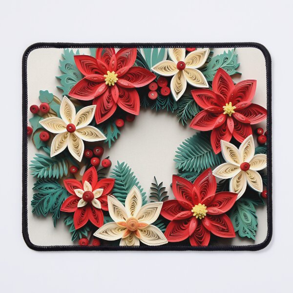 Item preview, paper quilling christmas holiday wreath designed and sold by dcrc.