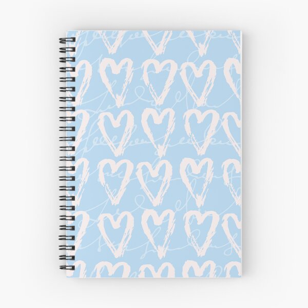 Item preview, Nurse inspired pattern, pink hearts on blue designed and sold by LVPRINTS.