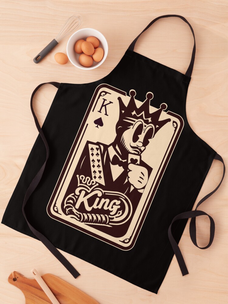 Thumbnail 1 of 6, Apron, Solitaire Cards: King Card designed and sold by akaajoficial.