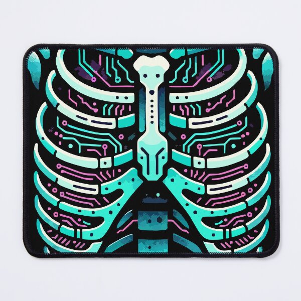 Item preview, Cybernetic Circuit Board Skeleton Ribs designed and sold by Promptified.